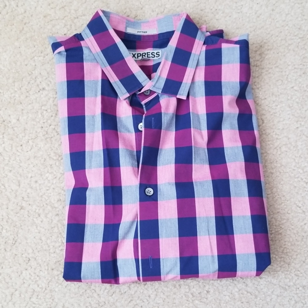 Express mens dress shirt (purple)
